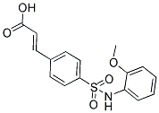 3-[4-(2-METHOXY-PHENYLSULFAMOYL)-PHENYL]-ACRYLIC ACID Struktur