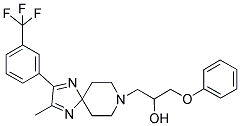 1-[2-METHYL-3-(3-(TRIFLUOROMETHYL)PHENYL)-1,4,8-TRIAZASPIRO[4.5]DECA-1,3-DIEN-8-YL]-3-PHENOXYPROPAN-2-OL Struktur