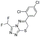 6-(2,4-DICHLORO-PHENYL)-3-DIFLUOROMETHYL-7H-[1,2,4]TRIAZOLO[3,4-B][1,3,4]THIADIAZINE Struktur