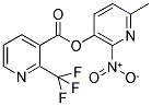 2-(TRIFLUOROMETHYL)PYRIDINE-3-CARBOXYLIC ACID, 6-METHYL-2-NITROPYRIDIN-3-YL ESTER Struktur