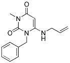 6-(ALLYLAMINO)-1-BENZYL-3-METHYLPYRIMIDINE-2,4(1H,3H)-DIONE Struktur