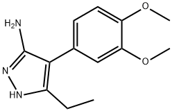 4-(3,4-DIMETHOXY-PHENYL)-5-ETHYL-2H-PYRAZOL-3-YLAMINE Struktur