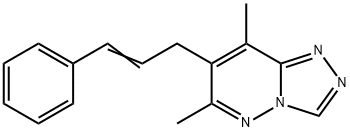 6,8-DIMETHYL-7-[(E)-3-PHENYL-2-PROPENYL][1,2,4]TRIAZOLO[4,3-B]PYRIDAZINE Struktur