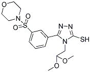 4-(2,2-DIMETHOXY-ETHYL)-5-[3-(MORPHOLINE-4-SULFONYL)-PHENYL]-4H-[1,2,4]TRIAZOLE-3-THIOL Struktur