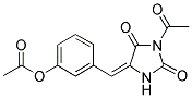 3-ACETYL-5-(3-ACETOXYBENZAL)-HYDANTOIN Struktur