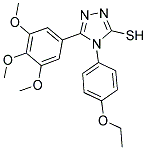 4-(4-ETHOXY-PHENYL)-5-(3,4,5-TRIMETHOXY-PHENYL)-4H-[1,2,4]TRIAZOLE-3-THIOL Struktur