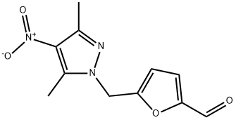 5-(3,5-DIMETHYL-4-NITRO-PYRAZOL-1-YLMETHYL)-FURAN-2-CARBALDEHYDE Struktur