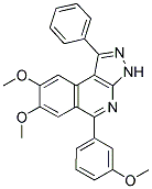 7,8-DIMETHOXY-5-(3-METHOXYPHENYL)-1-PHENYL-3H-PYRAZOLO[3,4-C]ISOQUINOLINE Struktur