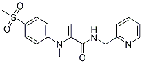 1-METHYL-5-(METHYLSULPHONYL)-N-(PYRIDIN-2-YLMETHYL)-1H-INDOLE-2-CARBOXAMIDE Struktur