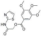 2-OXO-2-(1,3-THIAZOL-2-YLAMINO)ETHYL 3,4,5-TRIMETHOXYBENZOATE Struktur