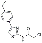 2-CHLORO-N-[4-(4-ETHYL-PHENYL)-THIAZOL-2-YL]-ACETAMIDE Struktur