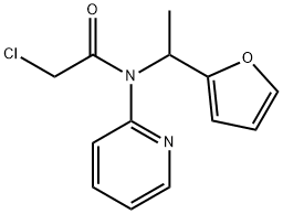 2-CHLORO-N-(1-FURAN-2-YL-ETHYL)-N-PYRIDIN-2-YL-ACETAMIDE Struktur