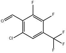 6-CHLORO-2,3-DIFLUORO-4-(TRIFLUOROMETHYL)BENZALDEHYDE Struktur