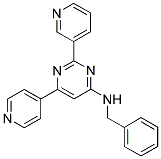 N-BENZYL-2-PYRIDIN-3-YL-6-PYRIDIN-4-YLPYRIMIDIN-4-AMINE Struktur