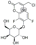 4-CHLOROMETHYL-6,8-DIFLUOROUMBELLIFERYL BETA-D-GALACTOPYRANOSIDE Struktur