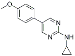 N-CYCLOPROPYL-5-(4-METHOXYPHENYL)PYRIMIDIN-2-AMINE Struktur