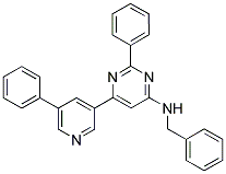 BENZYL-[2-PHENYL-6-(5-PHENYL-PYRIDIN-3-YL)-PYRIMIDIN-4-YL]-AMINE Struktur