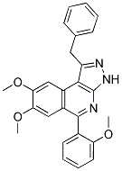 1-BENZYL-7,8-DIMETHOXY-5-(2-METHOXYPHENYL)-3H-PYRAZOLO[3,4-C]ISOQUINOLINE Struktur