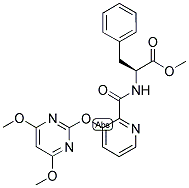 (2S)-2-[[[3-[(4,6-DIMETHOXYPYRIMIDIN-2-YL)OXY]PYRIDIN-2-YL]CARBONYL]AMINO]-3-PHENYLPROPIONOIC ACID, METHYL ESTER Struktur