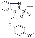 2-(ETHYLSULFONYL)-1-[2-(4-METHOXYPHENOXY)ETHYL]-1H-BENZIMIDAZOLE Struktur