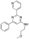 N-(2-METHOXYETHYL)-6-PHENYL-2-PYRIDIN-3-YLPYRIMIDIN-4-AMINE Struktur