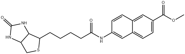 METHYL N-BIOTINYL-6-AMINO-2-NAPHTHONATE Struktur