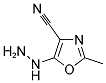 5-HYDRAZINO-2-METHYL-OXAZOLE-4-CARBONITRILE Struktur