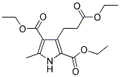 3-(2-ETHOXYCARBONYL-ETHYL)-5-METHYL-1H-PYRROLE-2,4-DICARBOXYLIC ACID DIETHYL ESTER Struktur