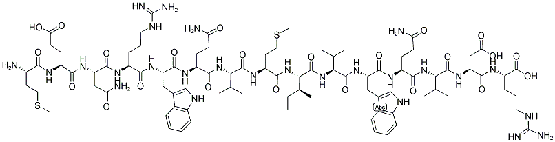 H-MET-GLU-ASN-ARG-TRP-GLN-VAL-MET-ILE-VAL-TRP-GLN-VAL-ASP-ARG-OH Struktur