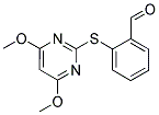 2-[(4,6-DIMETHOXYPYRIMIDIN-2-YL)THIO]BENZALDEHYDE Struktur