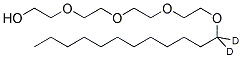 TETRAETHYLENGLYCOLMONODODECYLETHER-D2 Struktur