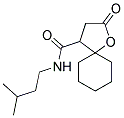 N-(3-METHYLBUTYL)-2-OXO-1-OXASPIRO[4.5]DECANE-4-CARBOXAMIDE Struktur