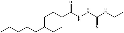 N-ETHYL-2-[(4-PENTYLCYCLOHEXYL)CARBONYL]-1-HYDRAZINECARBOTHIOAMIDE Struktur