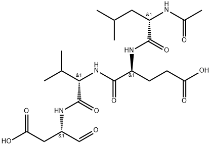 AC-LEU-GLU-VAL-ASP-ALDEHYDE (PSEUDO ACID) Struktur