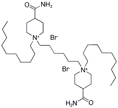 N,N'-HEXAMETHYLENEBIS(4-CARBAMOYL-1-DECYLPYRIDINIUM BROMIDE) Struktur