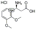 (S)-3-AMINO-3-(2,3-DIMETHOXY-PHENYL)-PROPANOIC ACID HYDROCHLORIDE Struktur