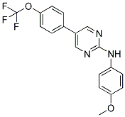 N-(4-METHOXYPHENYL)-5-[4-(TRIFLUOROMETHOXY)PHENYL]PYRIMIDIN-2-AMINE Struktur