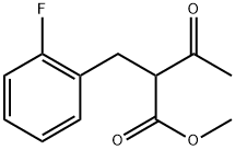 2-(2-FLUORO-BENZYL)-3-OXO-BUTYRIC ACID METHYL ESTER Struktur