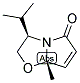 (3R-CIS)-(-)-2,3-DIHYDRO-3-ISOPROPYL-7A-METHYLPYRROLO-[2,1-B]-OXAZOL-5(7AH)-ONE Struktur