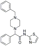 2-(4-BENZYLPIPERAZINO)-2-PHENYL-N-(1,3-THIAZOL-2-YL)ACETAMIDE Struktur