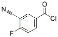 3-CYANO-4-FLUOROBENZOYL CHLORIDE Struktur