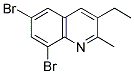 6,8-DIBROMO-3-ETHYL-2-METHYLQUINOLINE Struktur