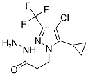 3-(4-CHLORO-5-CYCLOPROPYL-3-TRIFLUOROMETHYL-PYRAZOL-1-YL)-PROPIONIC ACID HYDRAZIDE Struktur