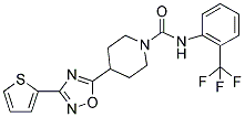 4-[3-(THIEN-2-YL)-1,2,4-OXADIAZOL-5-YL]-N-(2-(TRIFLUOROMETHYL)PHENYL)PIPERIDINE-1-CARBOXAMIDE Struktur