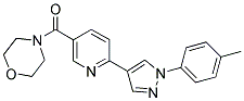 4-((6-[1-(4-METHYLPHENYL)-1H-PYRAZOL-4-YL]PYRIDIN-3-YL)CARBONYL)MORPHOLINE Struktur