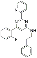 6-(2-FLUOROPHENYL)-N-(2-PHENYLETHYL)-2-PYRIDIN-2-YLPYRIMIDIN-4-AMINE Struktur