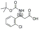 BOC-(R)-3-AMINO-3-(2-CHLORO-PHENYL)-PROPIONIC ACID Struktur