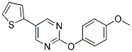 2-(4-METHOXYPHENOXY)-5-THIEN-2-YLPYRIMIDINE Struktur