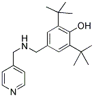 2,6-DI-TERT-BUTYL-4-([(PYRIDIN-4-YLMETHYL)-AMINO]-METHYL)-PHENOL Struktur