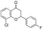 8-CHLORO-4'-FLUOROFLAVANONE Struktur